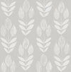 Brewster Home Fashions Garland Grey Block Tulip Wallpaper