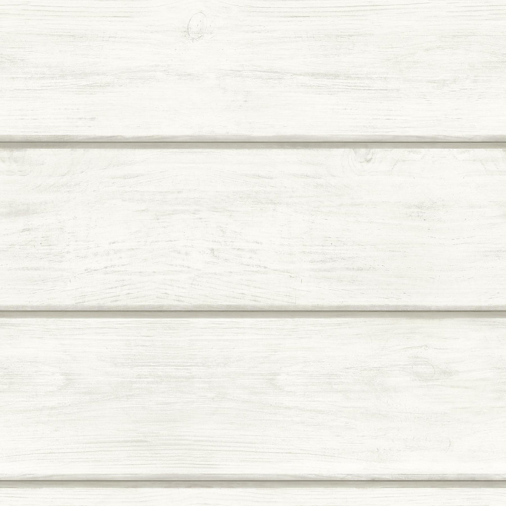 Brewster Home Fashions Cassidy Wood Planks White Wallpaper