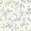 Brewster Home Fashions French Nightingale Blue Floral Scroll Wallpaper