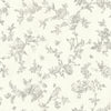 Brewster Home Fashions French Nightingale Taupe Floral Scroll Wallpaper