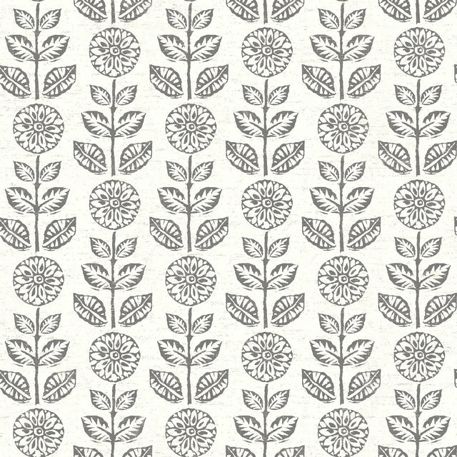Brewster Home Fashions Dolly Black Floral Wallpaper