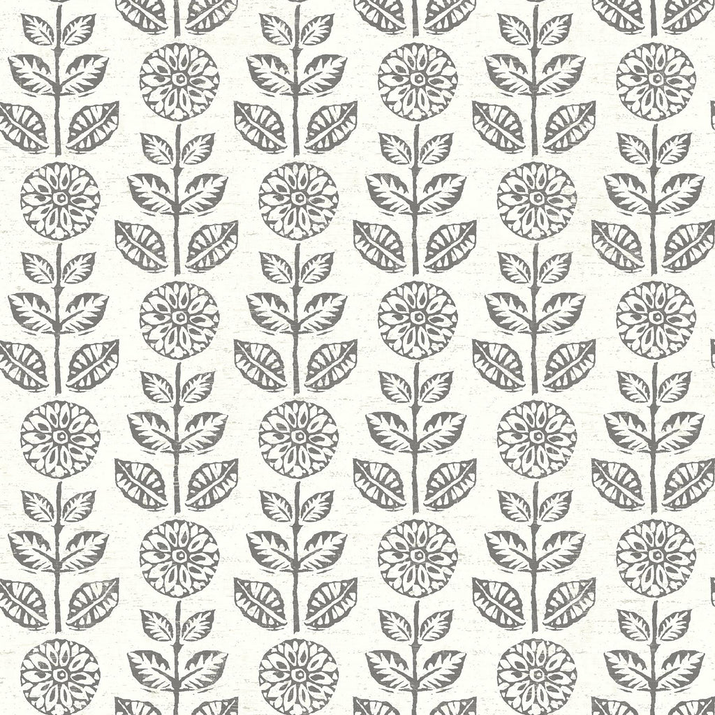 Brewster Home Fashions Dolly Floral Black Wallpaper
