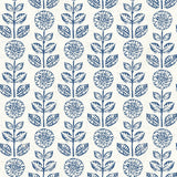 Brewster Home Fashions Dolly Navy Floral Wallpaper