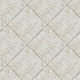 Brewster Home Fashions Brandi Grey Metallic Faux Tile Wallpaper