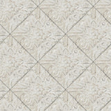 Brewster Home Fashions Brandi Metallic Faux Tile Grey Wallpaper