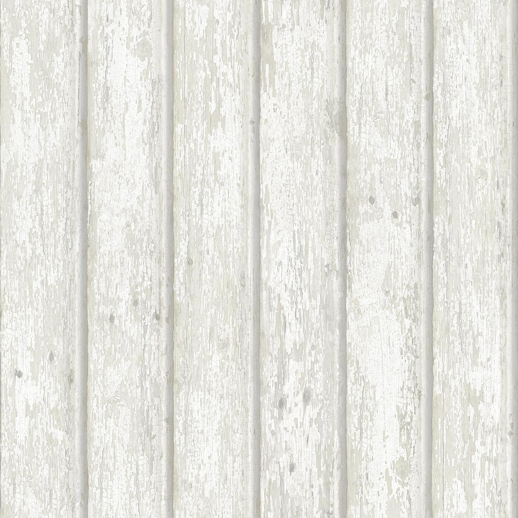 Brewster Home Fashions Jack Weathered Clapboards White Wallpaper