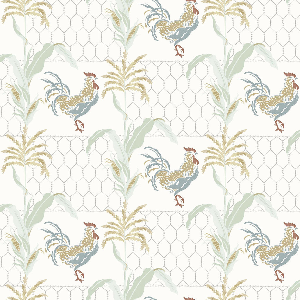 Brewster Home Fashions Hank Multicolor Rooster Wallpaper