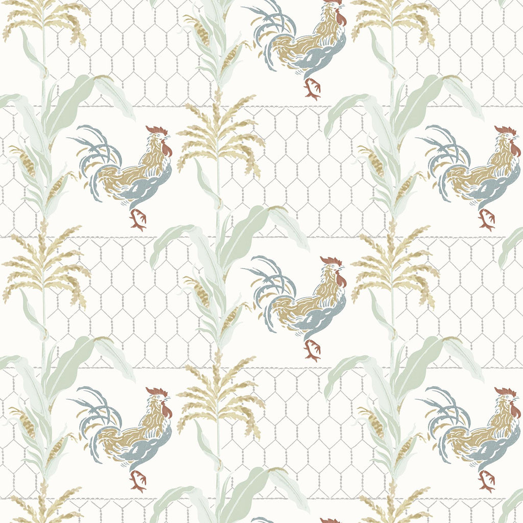 Brewster Home Fashions Hank Rooster Multicolor Wallpaper