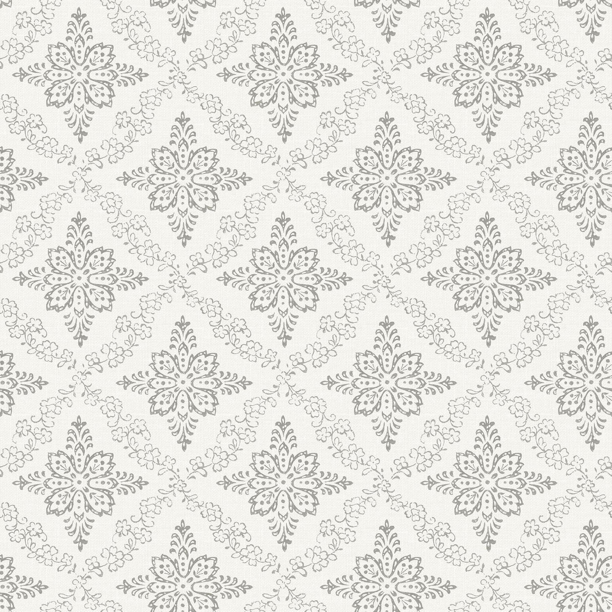 Brewster Home Fashions Wynonna Light Grey Geometric Floral Wallpaper