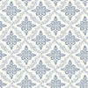 Brewster Home Fashions Wynonna Navy Geometric Floral Wallpaper