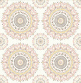 Brewster Home Fashions Priya Blush Medallion Wallpaper