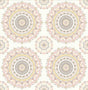 Brewster Home Fashions Priya Blush Medallion Wallpaper