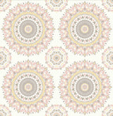 Brewster Home Fashions Priya Medallion Blush Wallpaper