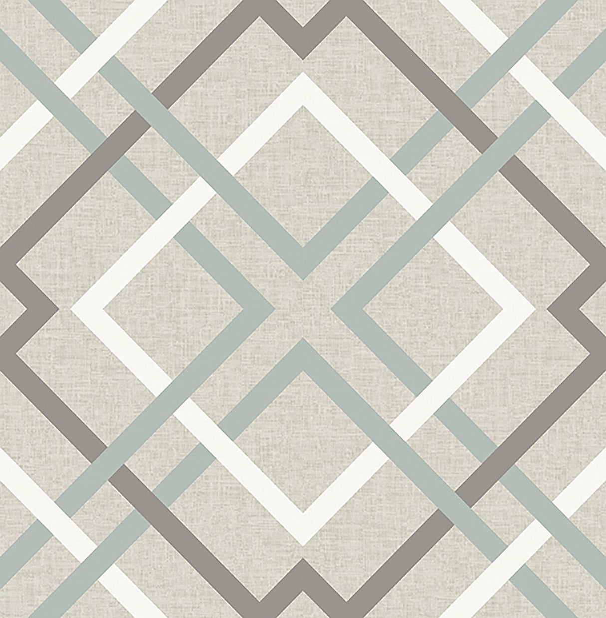 Brewster Home Fashions Tuvalu Taupe Plaid Wallpaper