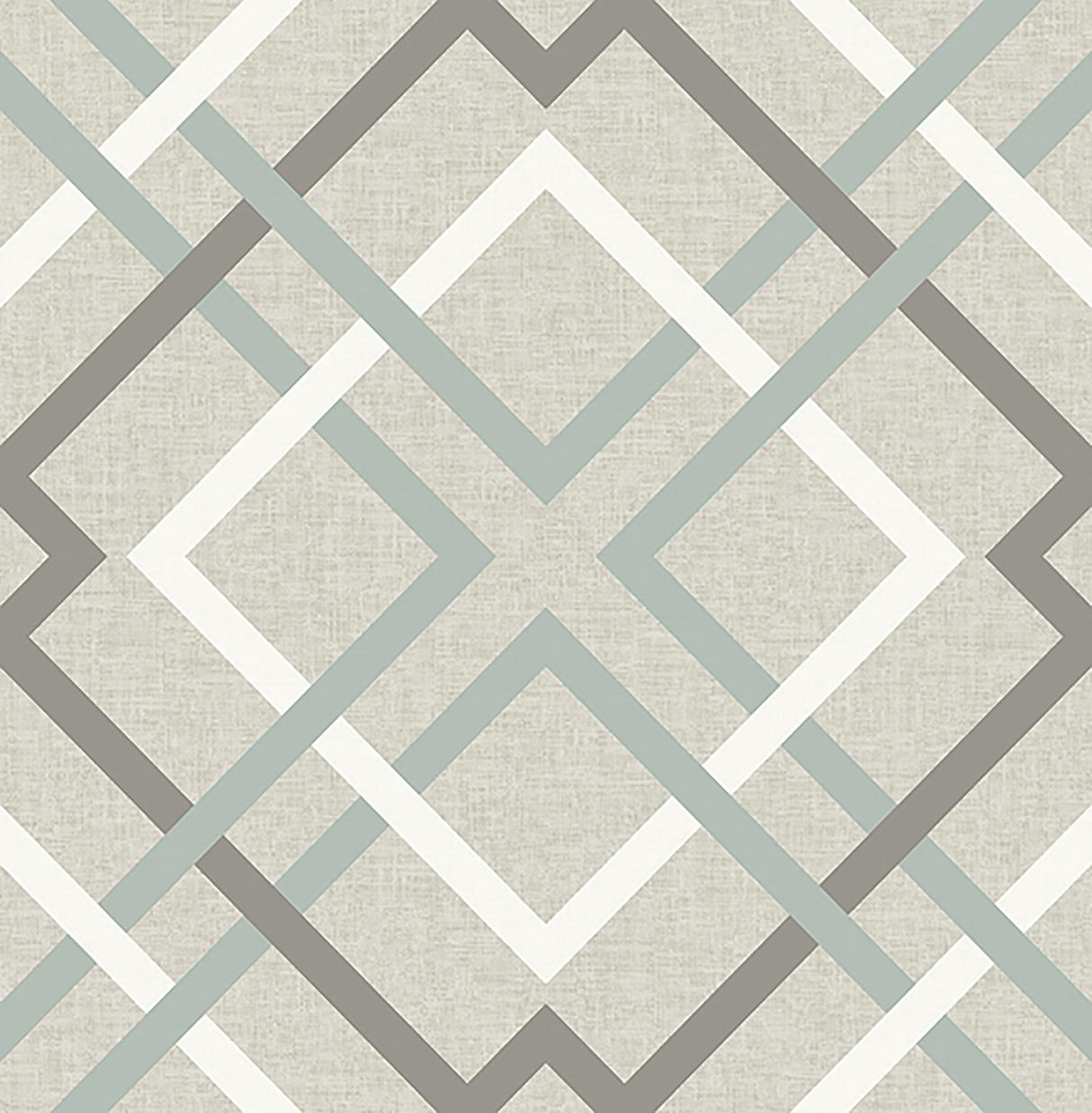 Brewster Home Fashions Tuvalu Plaid Taupe Wallpaper