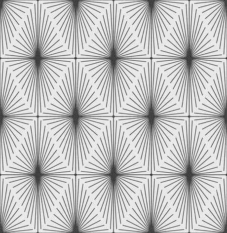 Brewster Home Fashions Draper Black Geometric Wallpaper