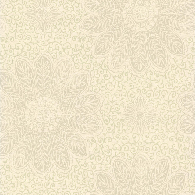 Brewster Home Fashions Oxalis Neutral Floral Scroll Wallpaper