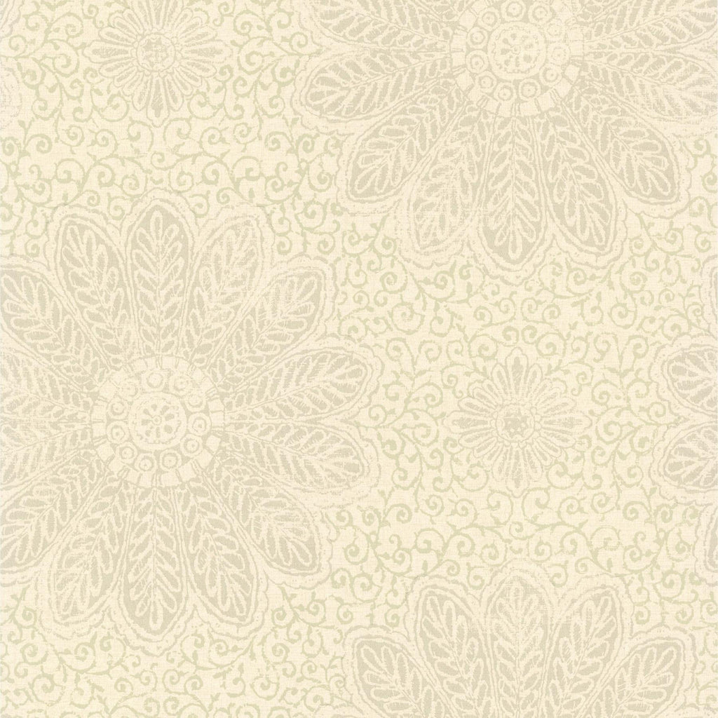 Brewster Home Fashions Oxalis Neutral Floral Scroll Wallpaper