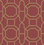 Brewster Home Fashions Rumi Red Trellis Wallpaper