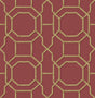 Brewster Home Fashions Rumi Red Trellis Wallpaper