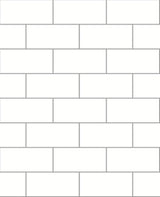 Brewster Home Fashions Parkway Subway Tile Off-White Wallpaper