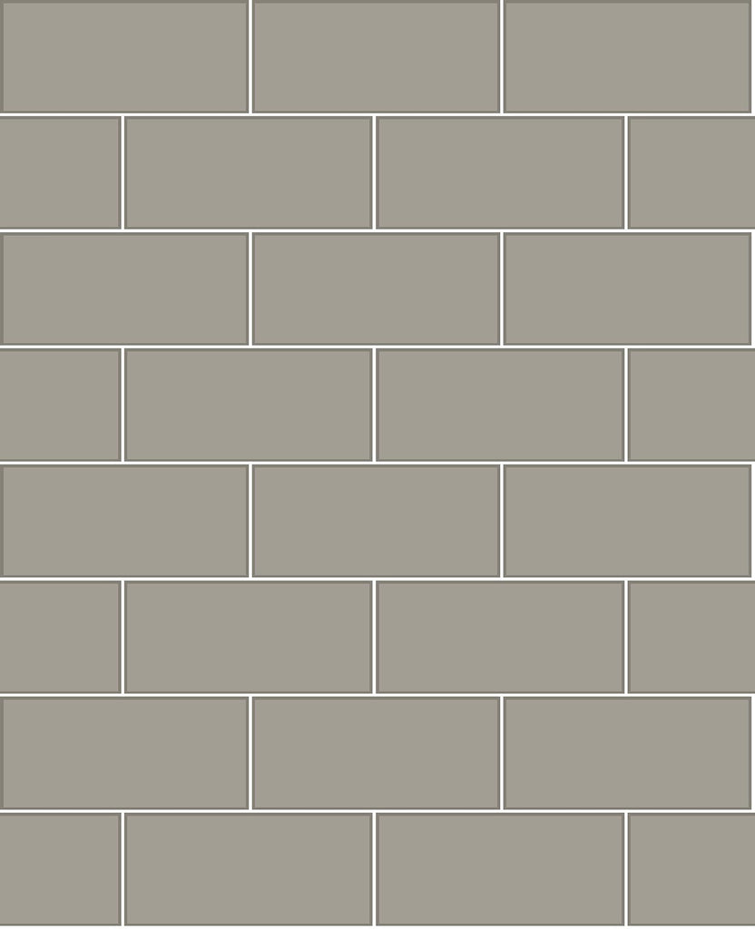 Brewster Home Fashions Parkway Grey Subway Tile Wallpaper