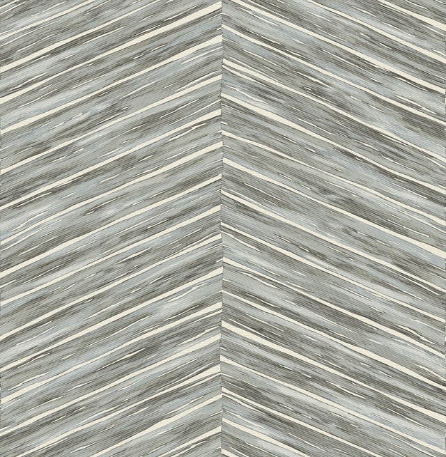 Brewster Home Fashions Aldie Light Blue Chevron Weave Wallpaper
