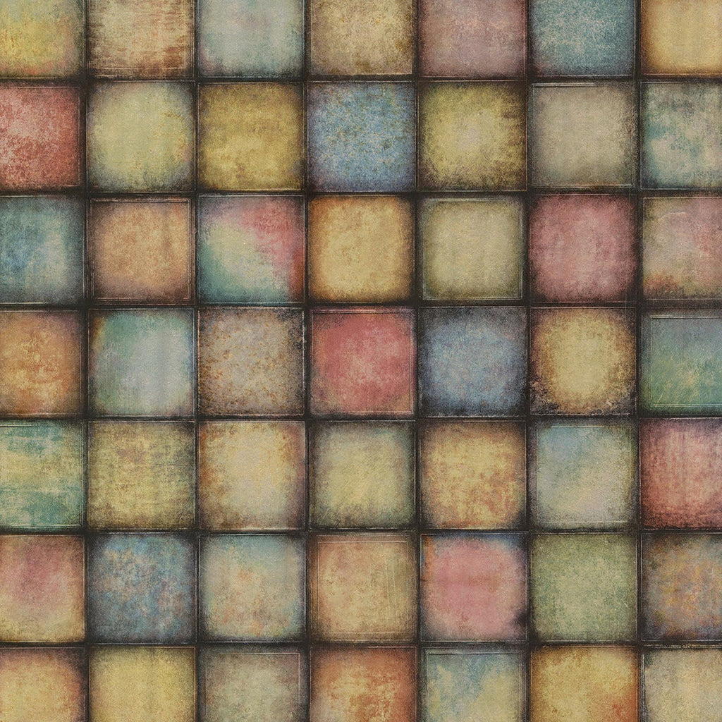 Brewster Home Fashions Soucy Multicolor Tiles Multi-Color Wallpaper