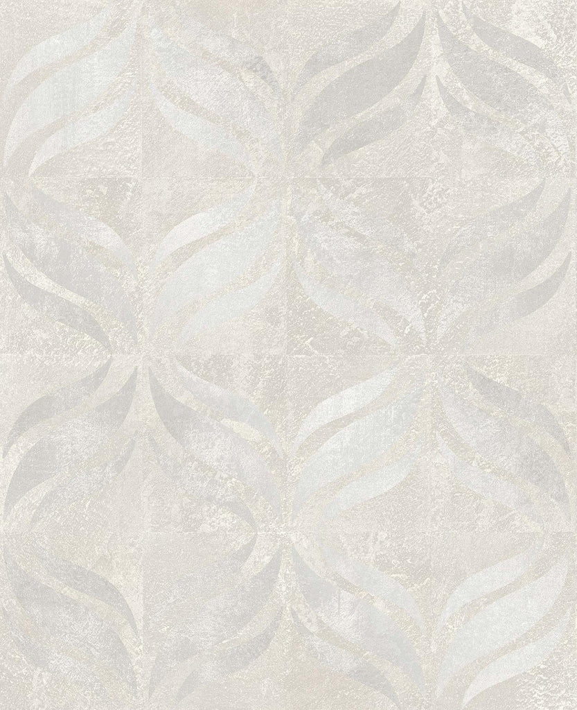Brewster Home Fashions Beallara Ogee Light Grey Wallpaper