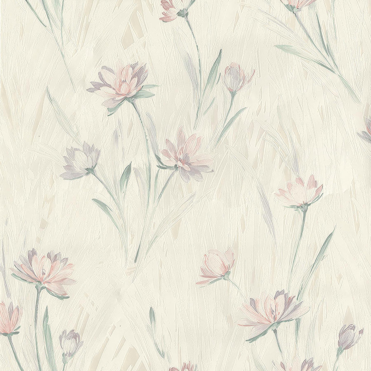 Brewster Home Fashions Quintero Multicolor Carnation Print Wallpaper