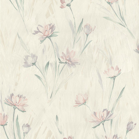 Brewster Home Fashions Quintero Multicolor Carnation Print Wallpaper