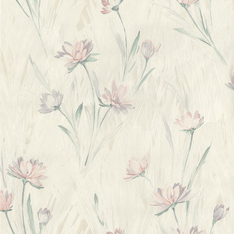 Brewster Home Fashions Quintero Multicolor Carnation Print Multi-Color Wallpaper