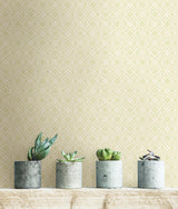 Brewster Home Fashions Milly Green Lattice Wallpaper