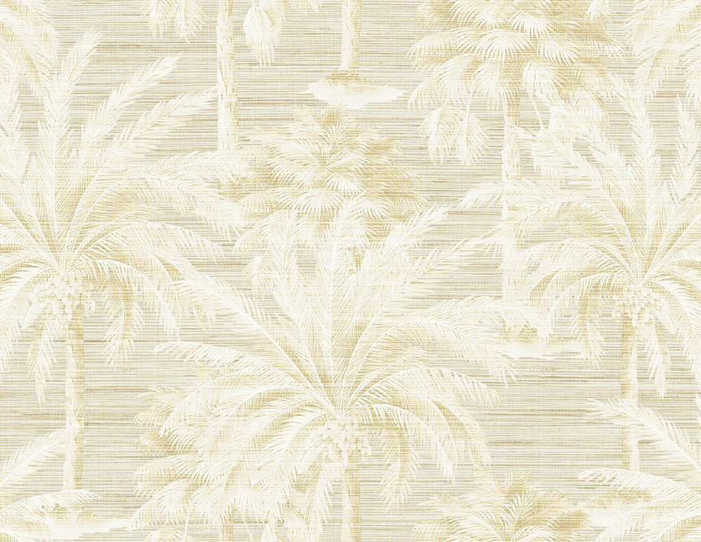 Brewster Home Fashions Dream Of Palm Trees Beige Texture Wallpaper