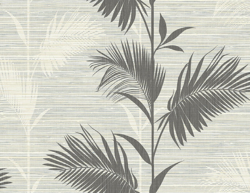 Brewster Home Fashions Away On Holiday Palm Black Wallpaper