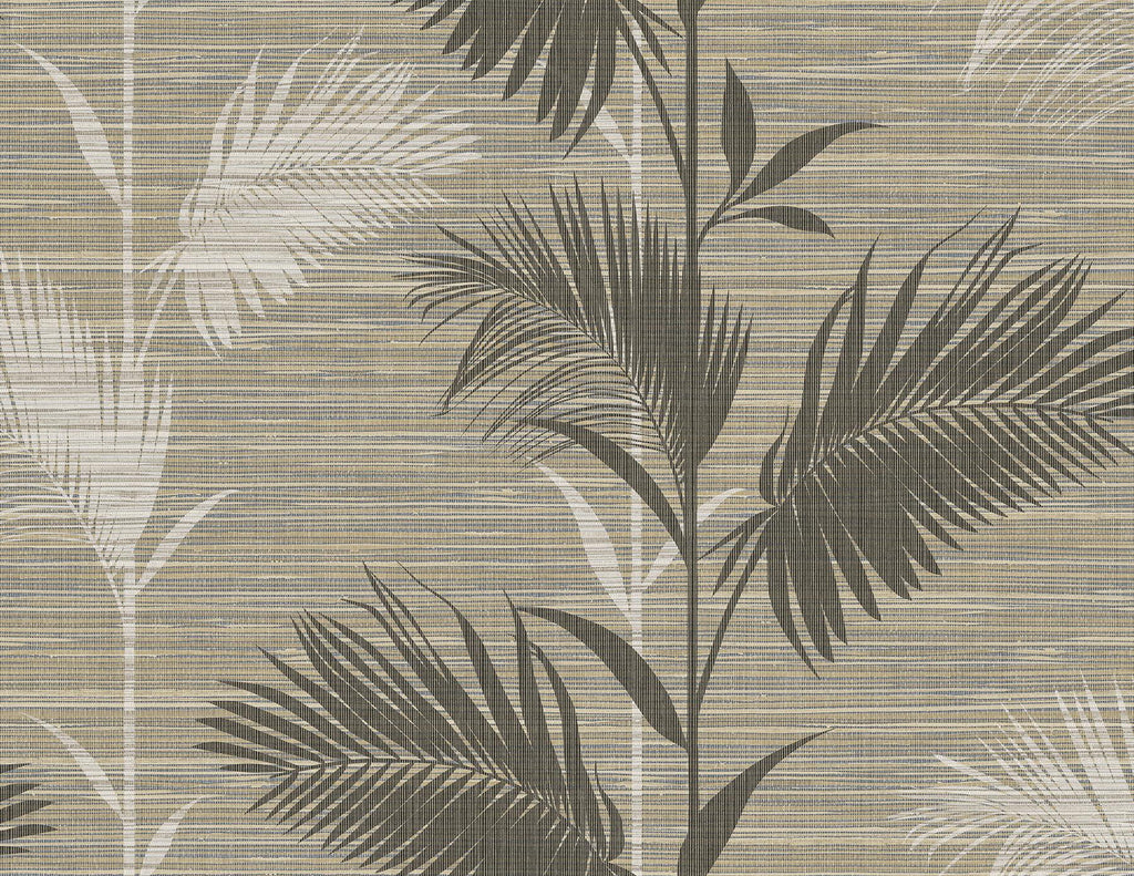 Brewster Home Fashions Away On Holiday Palm Brown Wallpaper