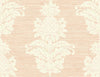 Brewster Home Fashions Pineapple Grove Pink Damask Wallpaper