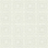 Brewster Home Fashions Twist Medallion Pewter Wallpaper