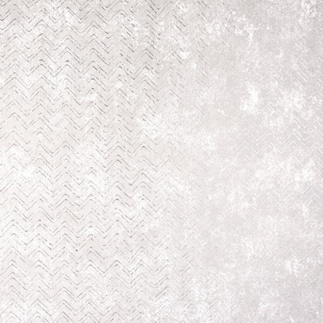 Brewster Home Fashions Luna Platinum Distressed Chevron Wallpaper