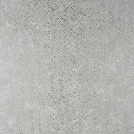 Brewster Home Fashions Luna Silver Distressed Chevron Wallpaper