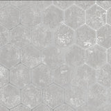 Brewster Home Fashions Starling Grey Honeycomb Wallpaper