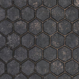 Brewster Home Fashions Starling Charcoal Honeycomb Wallpaper