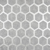 Brewster Home Fashions Starling Pewter Honeycomb Wallpaper