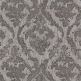 Brewster Home Fashions Lyra Pewter Damask Wallpaper