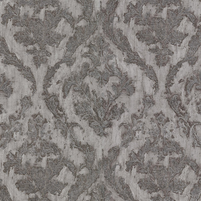 Brewster Home Fashions Lyra Pewter Damask Wallpaper