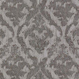 Brewster Home Fashions Lyra Damask Pewter Wallpaper