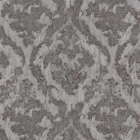 Brewster Home Fashions Lyra Damask Pewter Wallpaper