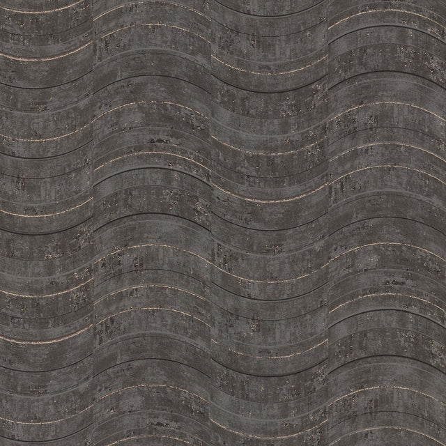 Brewster Home Fashions Hydra Dark Grey Geometric Wallpaper