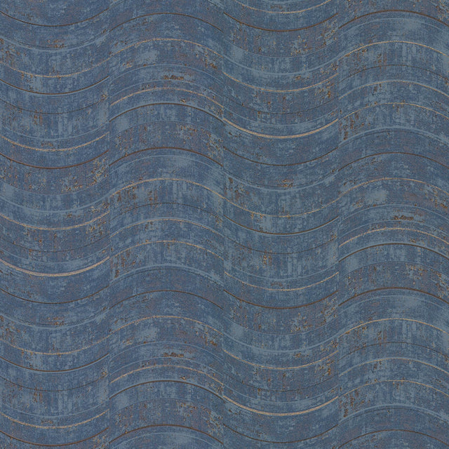 Brewster Home Fashions Hydra Blue Geometric Wallpaper