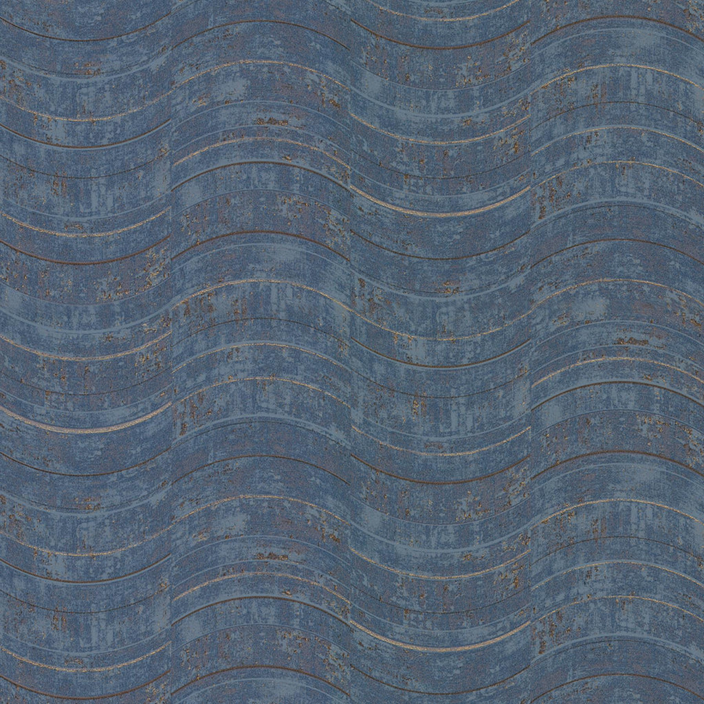 Brewster Home Fashions Hydra Geometric Blue Wallpaper